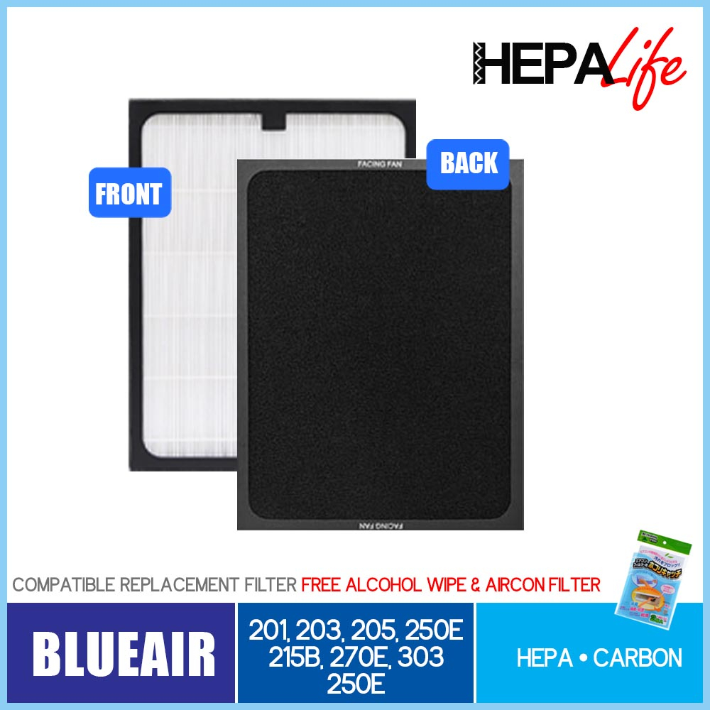 Blueair 200 201 203 270 303 SMOKESTOP Filter - Hepalife | Shopee Singapore