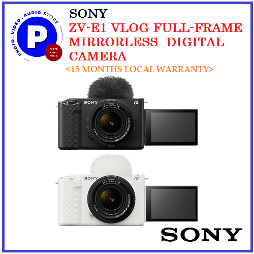 SONY ZVE1 VLOG FULLFRAME MIRRORLESS DIGITAL CAMERA( FREE SFE64 SD