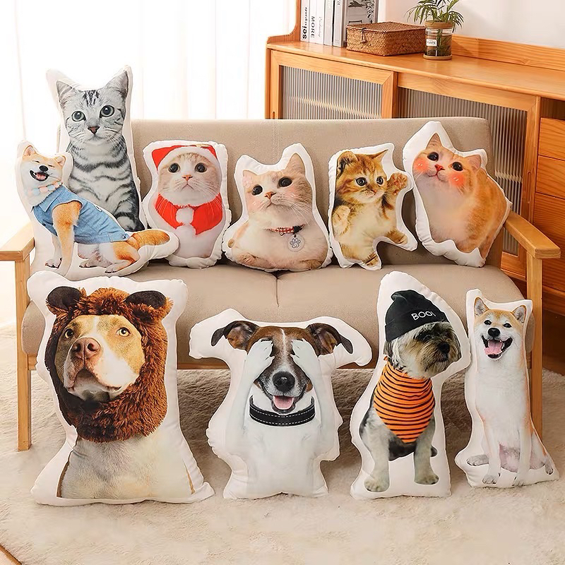 Customised Shape Pillow Bolster Personalised Pet Throws Customized Cushion Personalized Pillow Custom Made Cover Couch Shopee Singapore