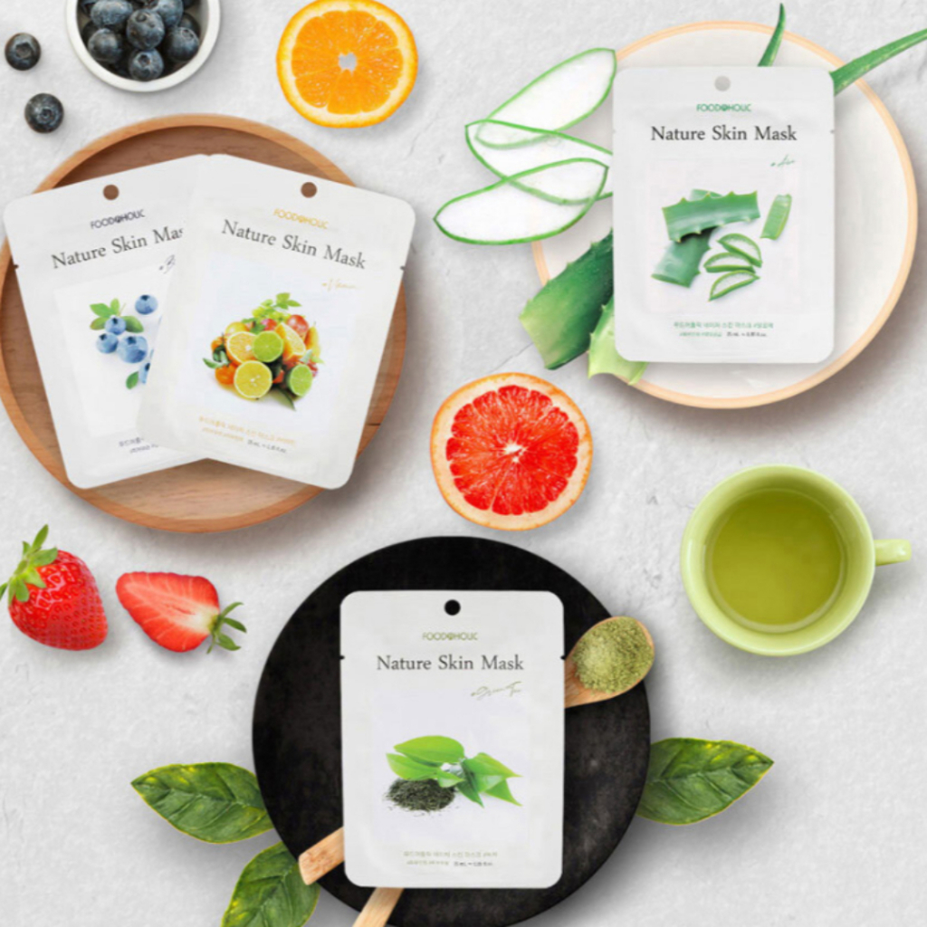 Foodaholic Nature Skin Mask Sheet 16Types 23ml / Korea Face Mask