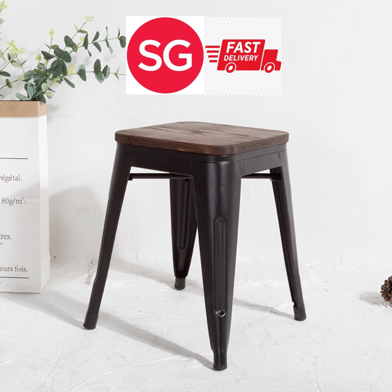 SINGAPORE FAST DELIVERY Parker Stackable Durable Chair Stool Stable