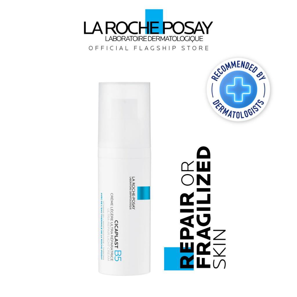 La RochePosay Cicaplast B5 UltraRepair Light Cream 40ml Shopee