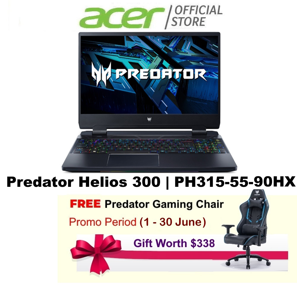 [NVIDIA RTX 3080 and Intel i9-12900H] Predator Helios 300 PH315-55-90HX 15.6