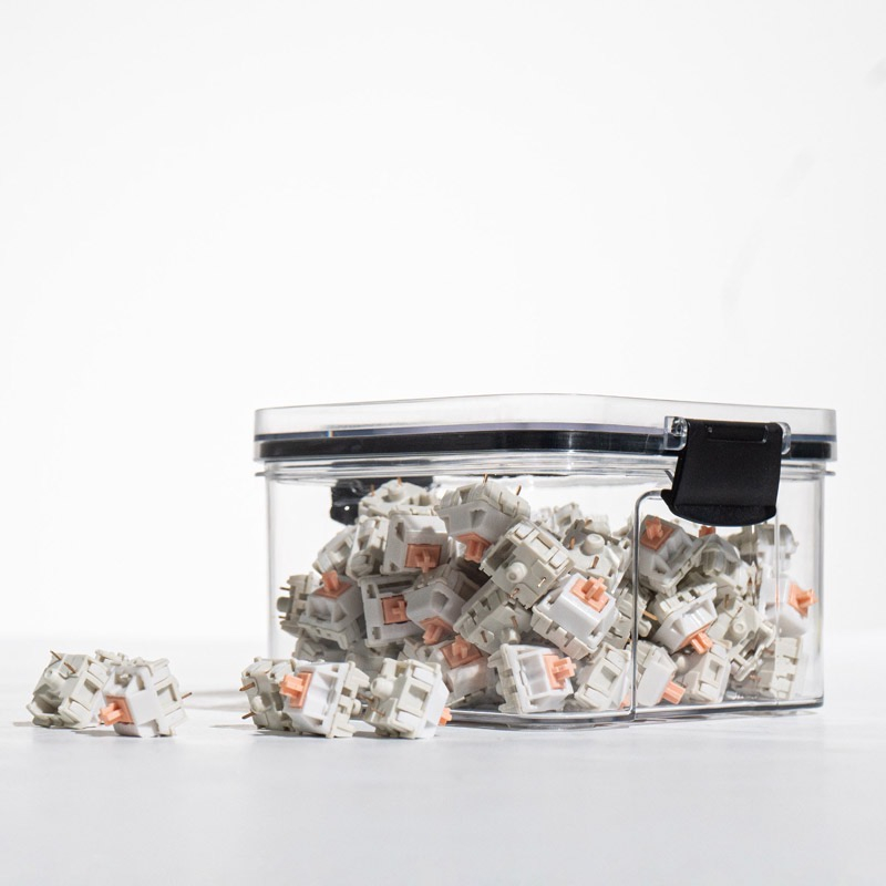 Mechanical Keyboard Switches Container Storage Box Transparent Plastic
