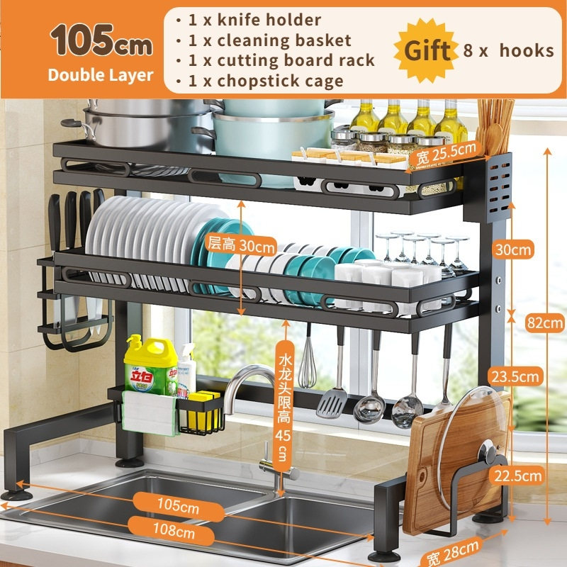 Kitchen Sink Rack Sink Dish Rack Sink Shelf Kitchen Storage Rack
