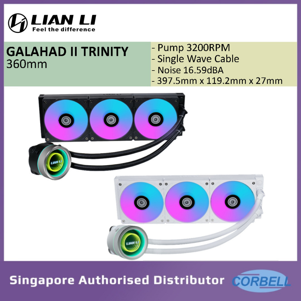 LIAN LI Galahad II Trinity aio 360mm AllInOne argb LGA 1700 AM5