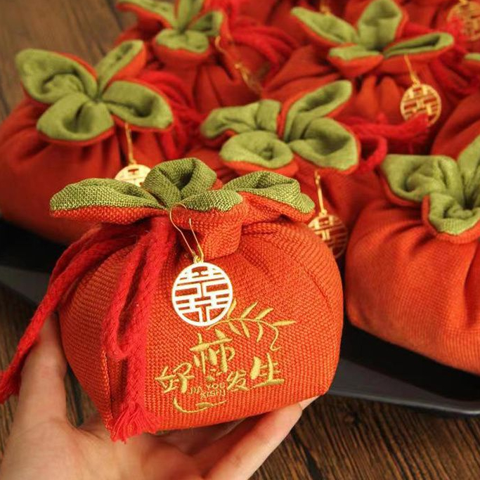 10pcs In Stock Cny Mandarin Orange Carrier Gift Bag | Shopee Singapore