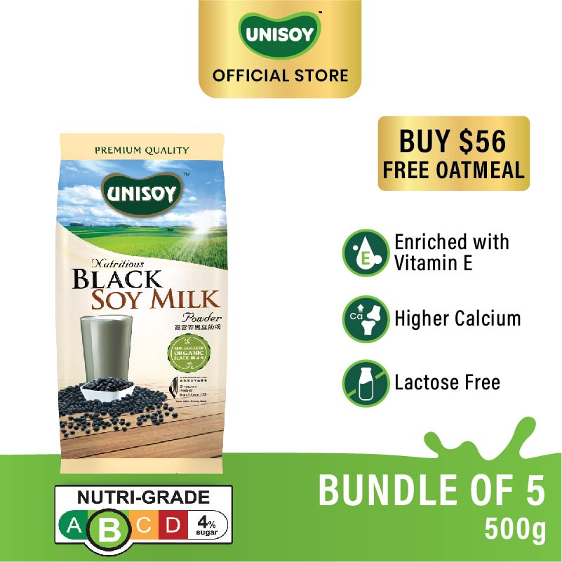 Bundle 5 UNISOY Nutritious Black Soy Milk Powder 500G Shopee Singapore