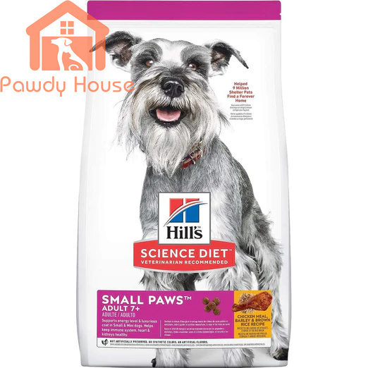 Hill's Science Diet Adult 7+ Small Paws Chicken Meal, Barley & Brown