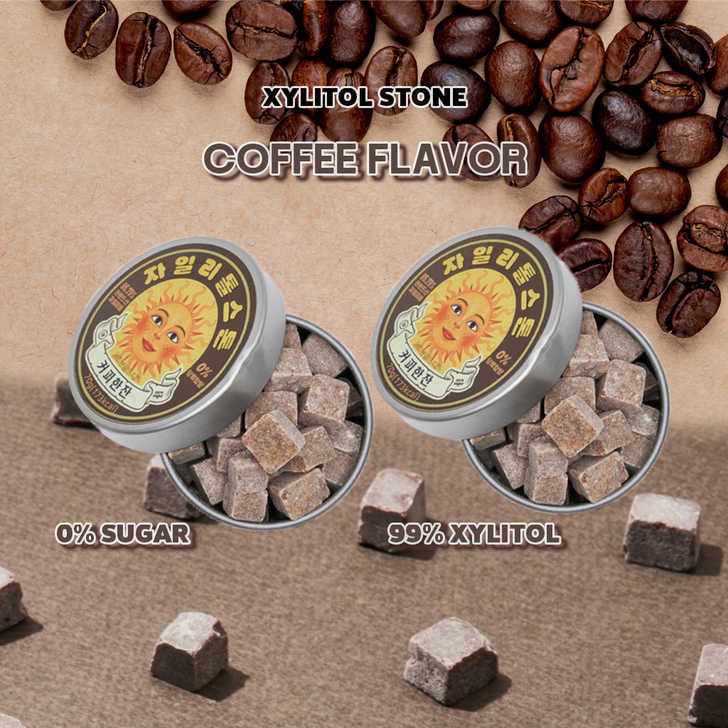 [Xylitol Stone] Xylitol Candy Sugar Free Coffee (70g*2)Vegan Sweet