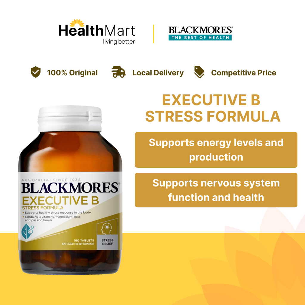 [SG] Blackmores Executive B Stress Formula, 160 Tablets | Shopee Singapore