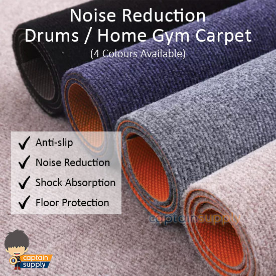 Noise Reduction Drums Home Gym Carpet Mat Rug