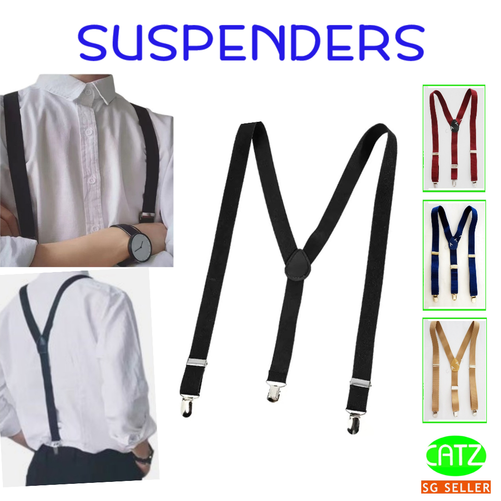 SG Seller Suspenders Suspender Belt Wedding Groomsmen Bestmen Men Accessories Shopee Singapore
