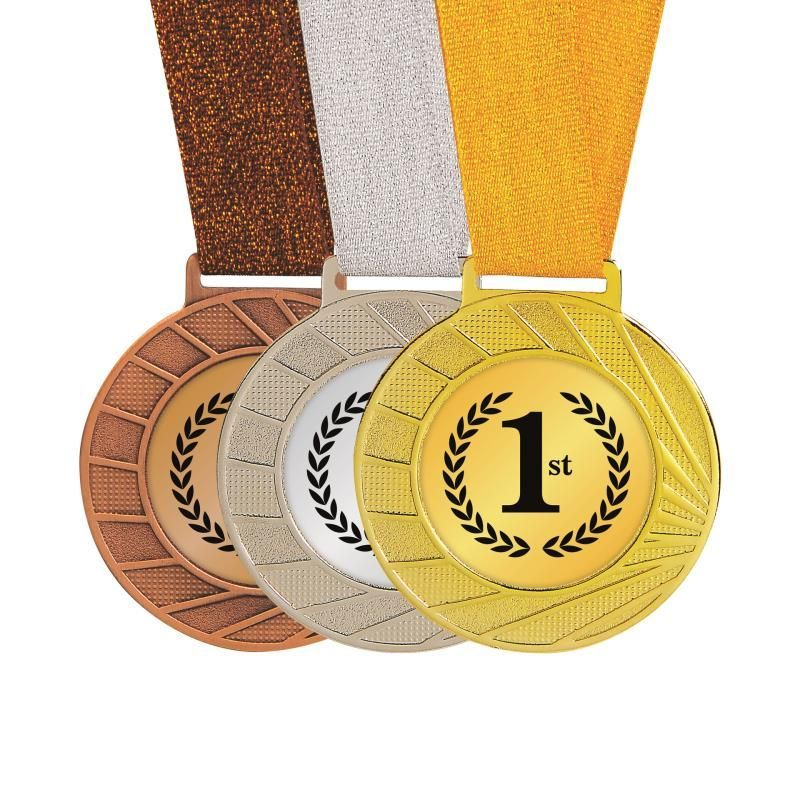 Medals - 35802 Medals with Ribbon - Gold/Silver/Bronze for Event ...