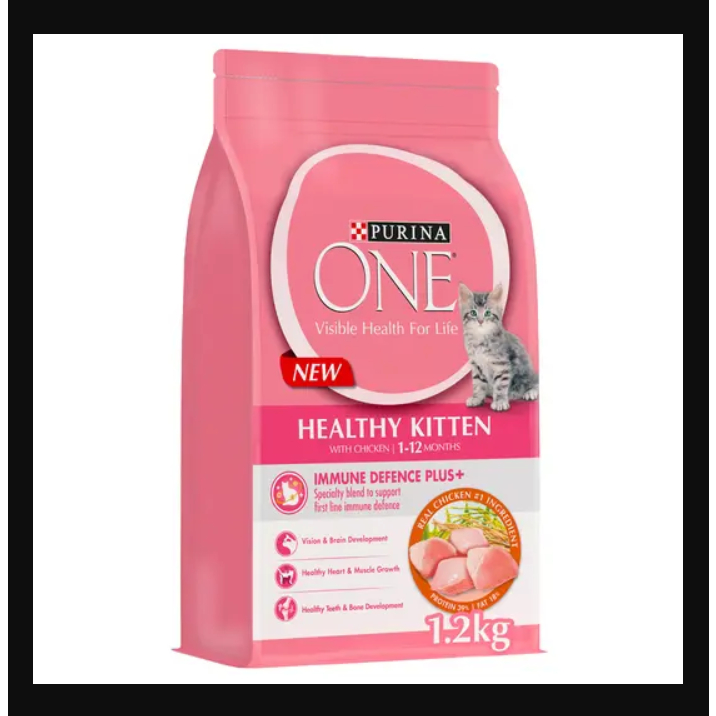 Purina one healthy kitten dry food best sale