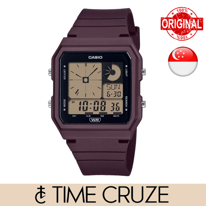 Casio square gold on sale watch