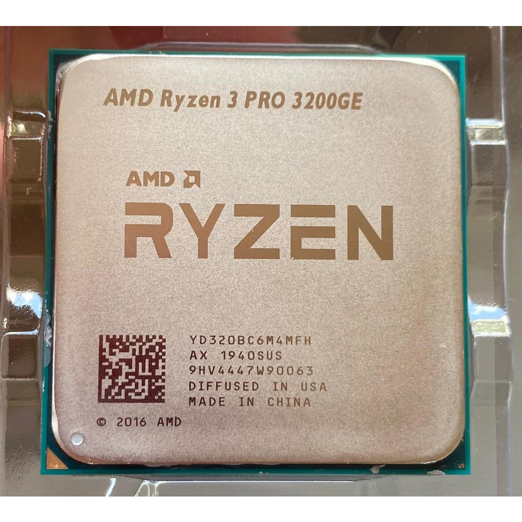 Quad 4 Core 4C 4T AMD Ryzen 3 R3 PRO 3200GE up to 3.8GHz TPD 35W