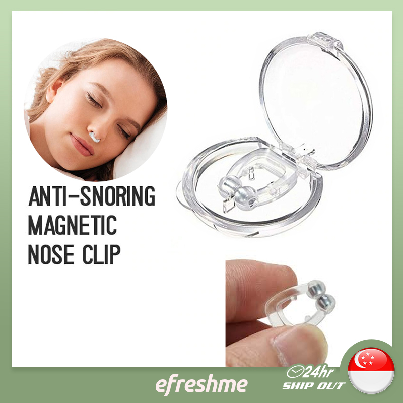 Anti Snoring Nose Clip Sleeping Silicone Magnetic Nasal Aid | Shopee ...