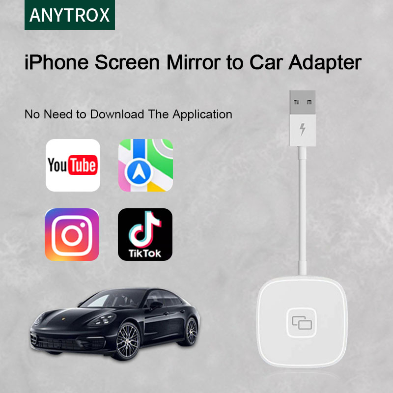 Anytrox iPhone Carplay Mirroring adapter, i Phone Screen Mirroring to