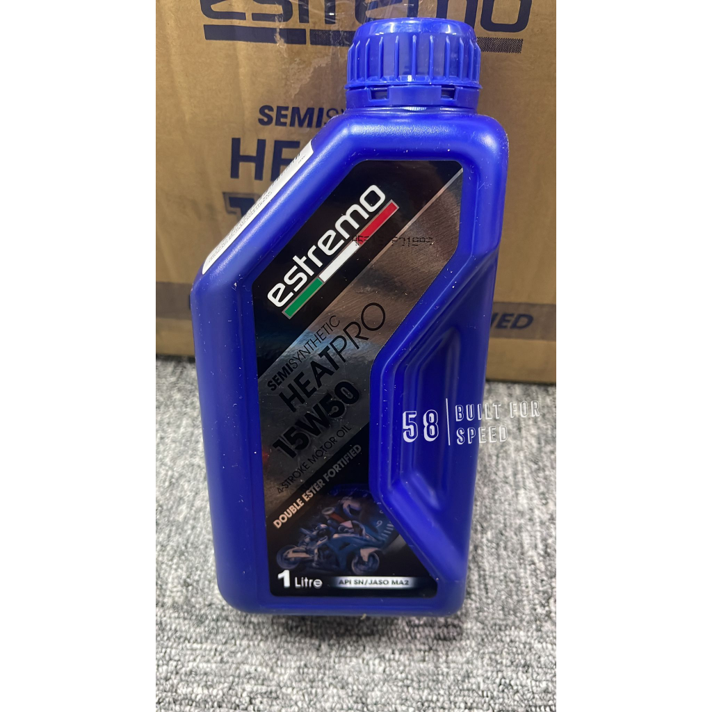 ESTREMO HeatPro Semi Synthetic 15W50 1L ITALY ENGINE OIL MOTORCYCLE OIL