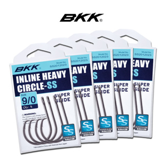 BKK - SS Inline Heavy Circle ~ Super Slide Coating Fishing Bait Hooks