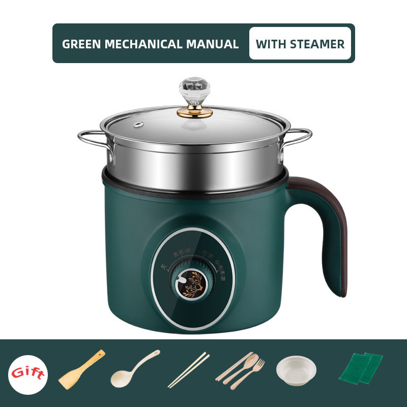 Electric Pot Cooker Stew Heating Pan Noodles Eggs Soup Steamer Rice