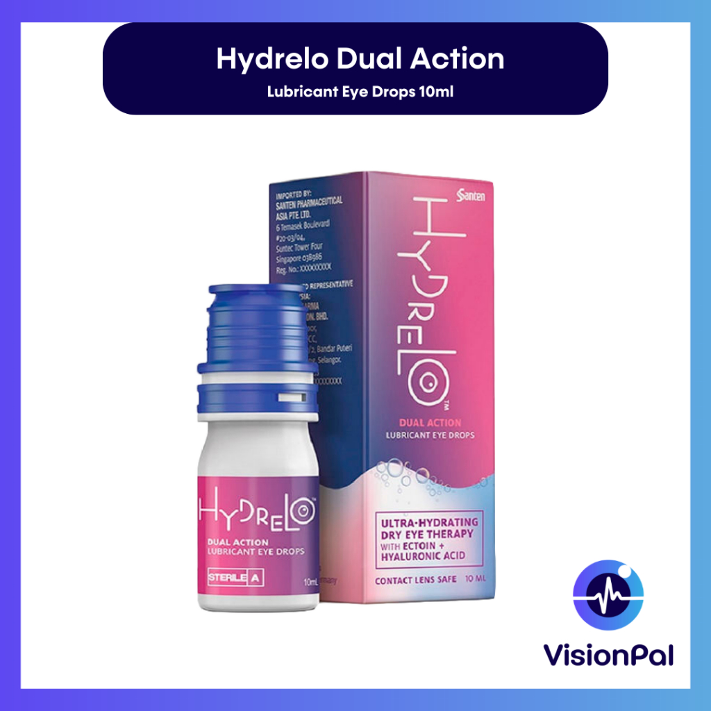 Hydrelo Dual Action Lubricant Eye Drops 10ml Shopee Singapore