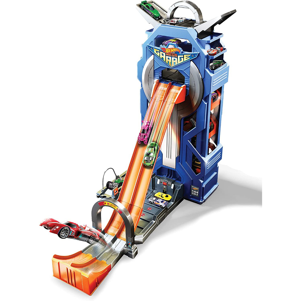 Mattel Hot Wheels City Mega Garage Connectable Play Set with Diecast