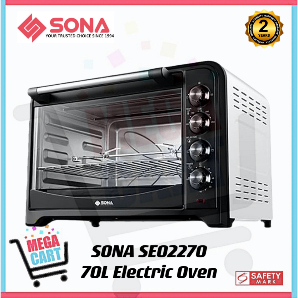 Sona 70L Electric Oven SEO2270 SEO 2270 (2 Years Electrical Parts