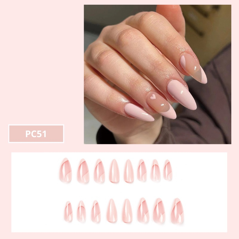 💖[SG] 200 Design 🎀 Fake Press On Tape Nails Set / False Long Nail Art ...