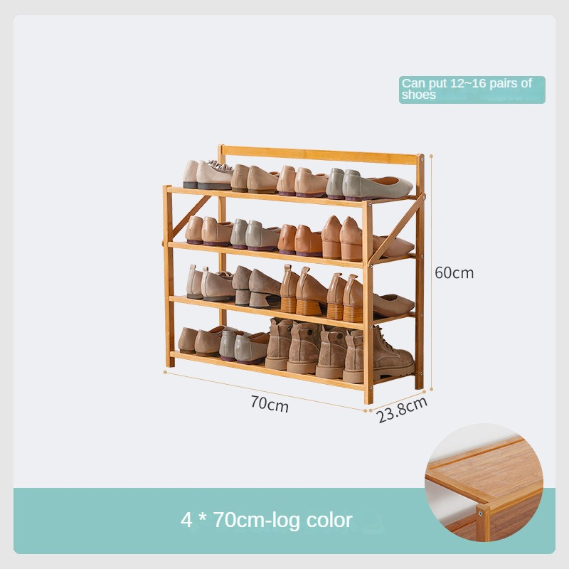 【SG Ready Stock】Free Installation Foldable Bamboo Shoe Rack Portable ...