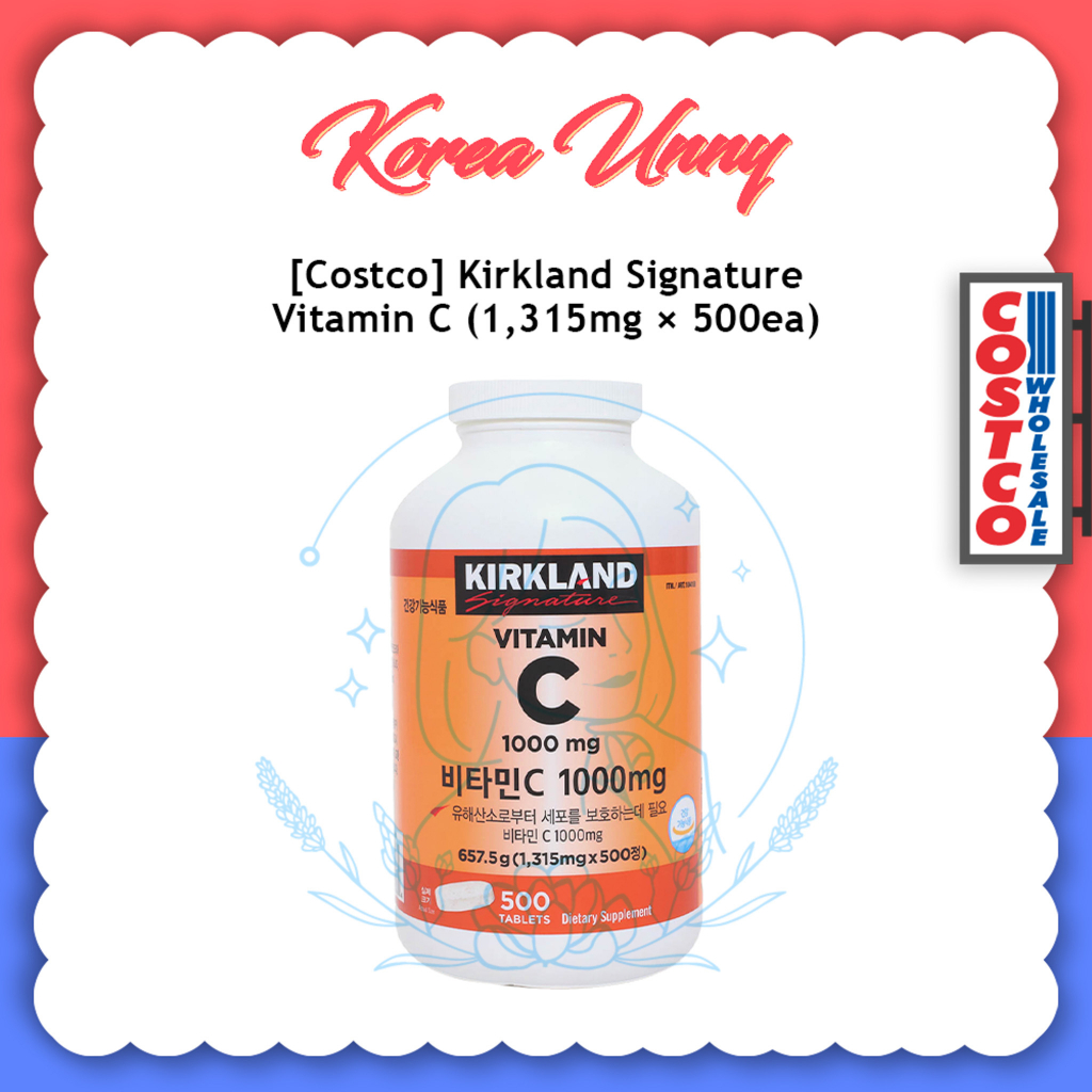 [Costco] Kirkland Signature Vitamin C 1,315mg x 500 Capsules Shopee