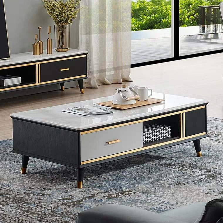 ONYX Modern Marble TV Console & Coffee Table | Shopee Singapore