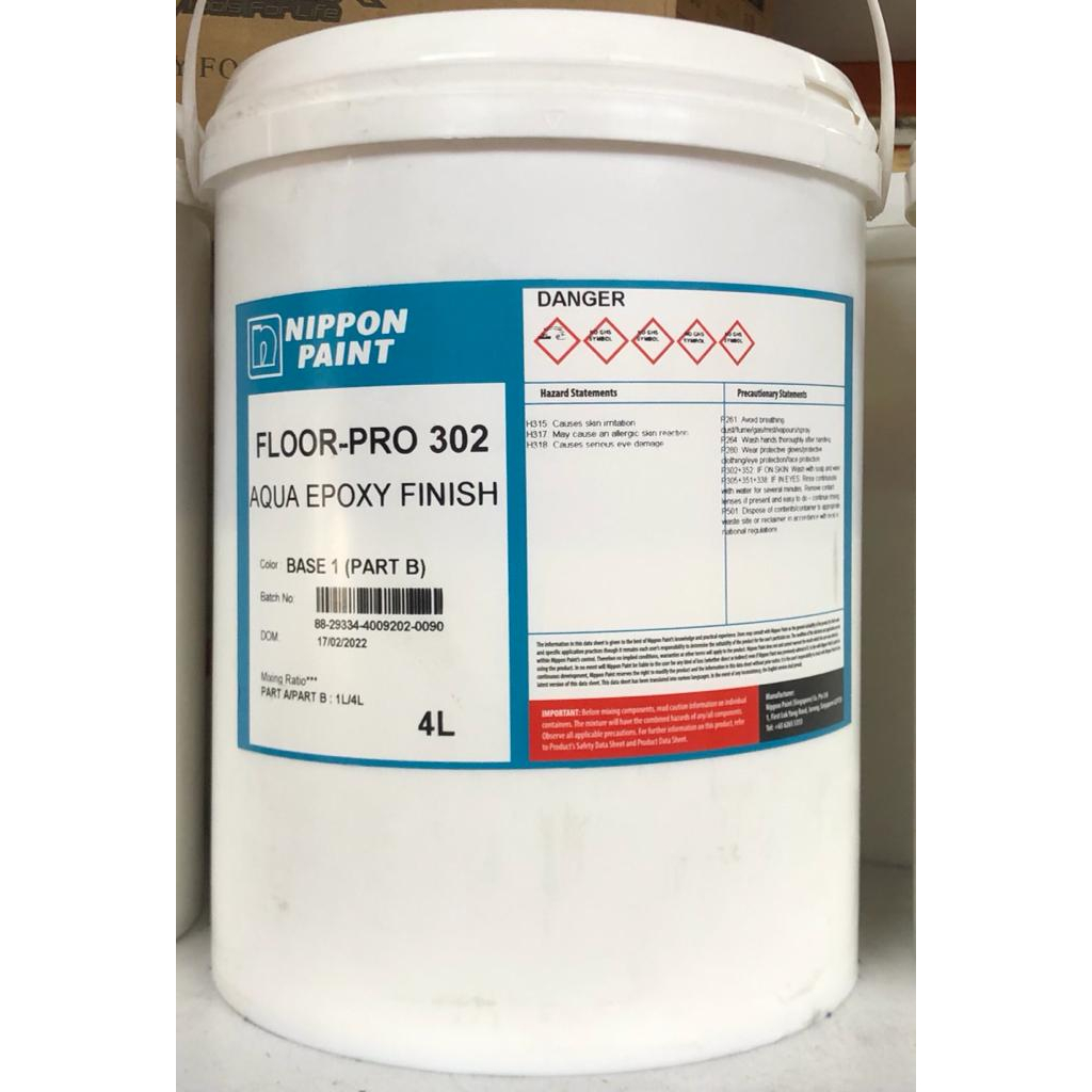 NIPPON PAINT FLOORPRO 302 AQUA EPOXY FLOOR COATINGS Shopee Singapore