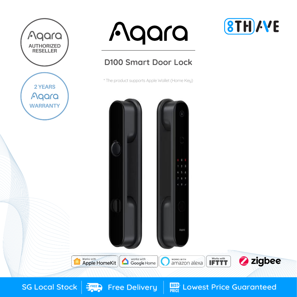 Aqara D100 Smart Door Lock | 2 Years Aqara Warranty | SG Local | Free 2 ...