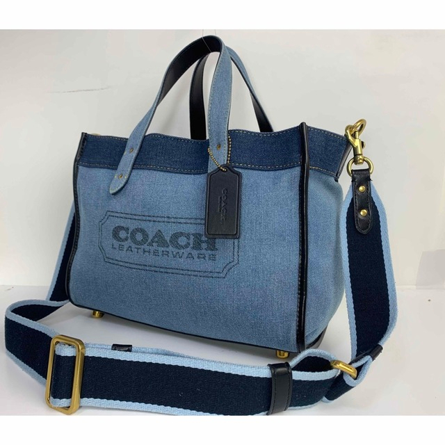 Coach hot sale denim tote