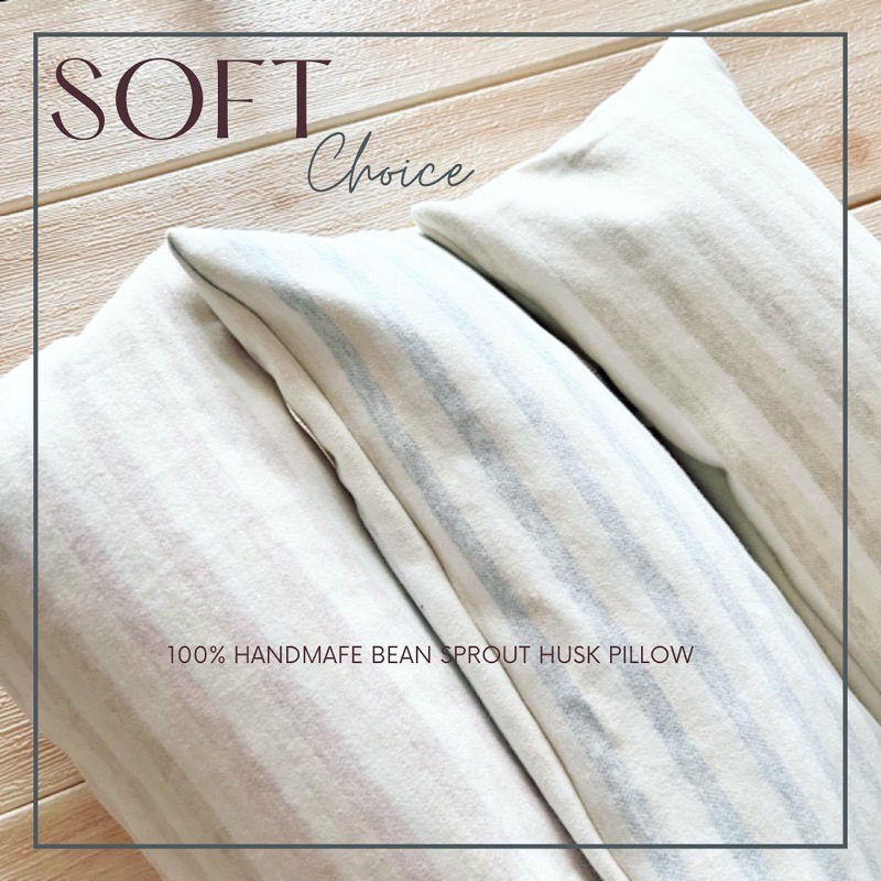 🌈 AntiBacterial Treated Natural Organic Baby Bean Sprout Husk Pillow