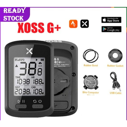 XOSS G+ Bicycle wireless GPS speedometer waterproof Bluetooth Tracker