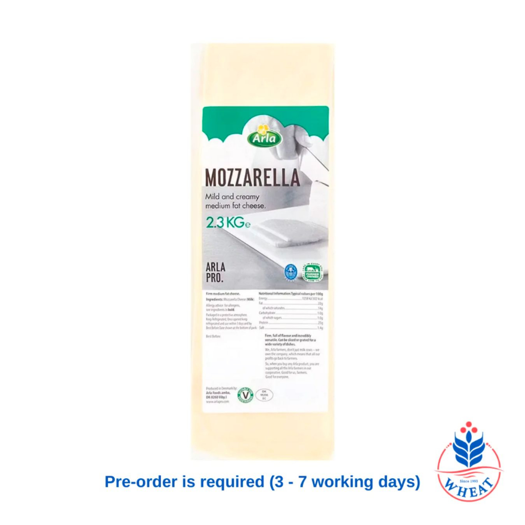 Arla Pro Mozzarella Cheese Block 2.3kg Shopee Singapore