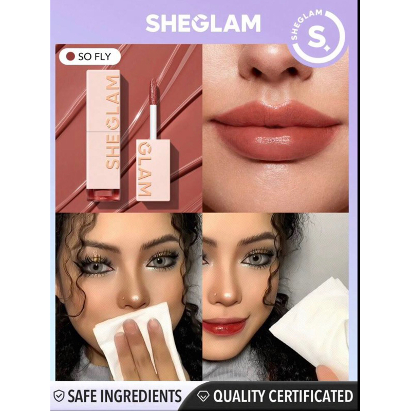 NEW COLOURS SHEGLAM shein lip tint stain PH moisturising long lasting ...