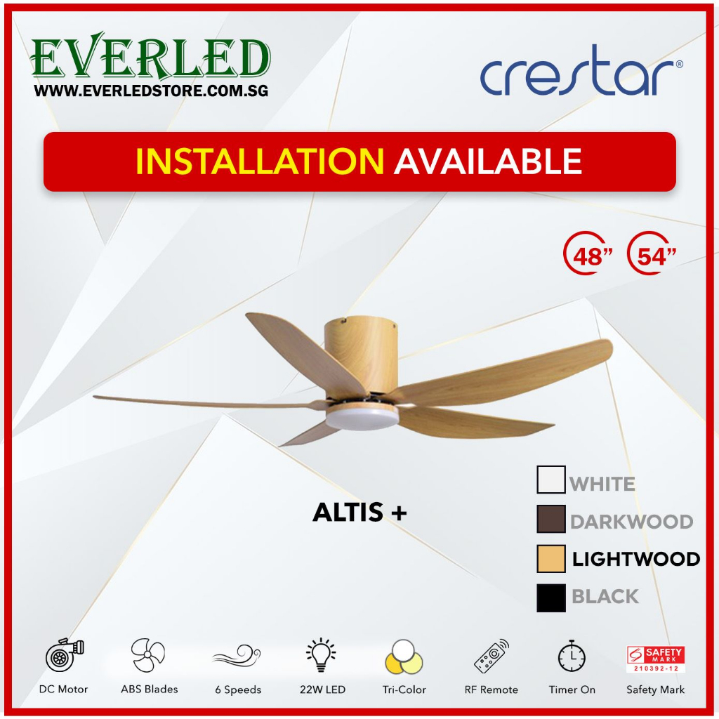 [Installation Available] CRESTAR Altis + Smart Fan 5BL 48" / 54" (with