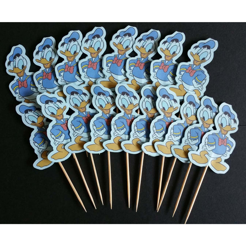 SG Seller Donald Duck Cupcake Topper Birthday Cake Topper Gift Kids