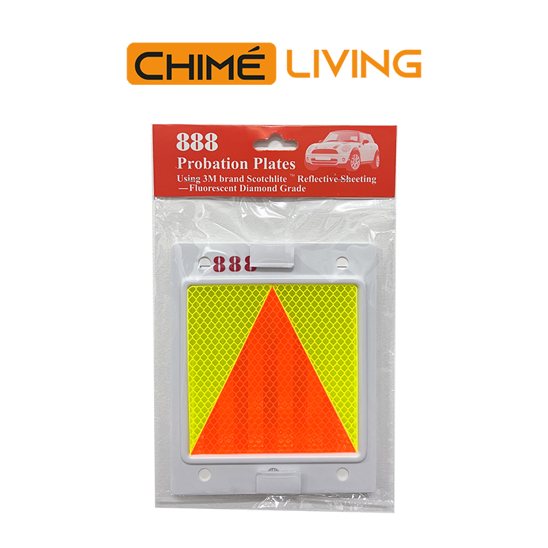 P Plate For Cars 3M Scotchlite Veclro Car Probation Plate LTA