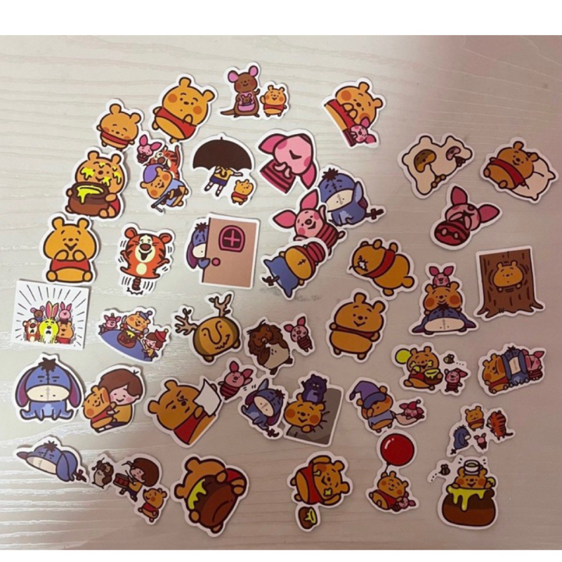 Winnie The Pooh Stickers 40 pcs ( Random ) | Shopee Singapore