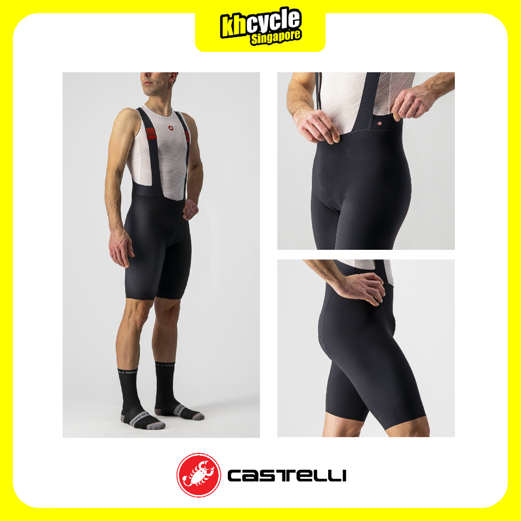 CASTELLI Premio Progetto Bib Shorts x2 Air Pad Shopee Singapore