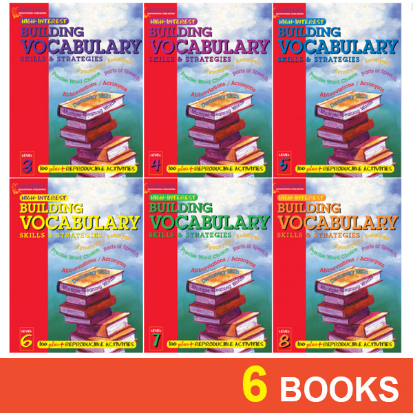 Building Vocabulary Skills & Strategies (6 Books) | Shopee Singapore