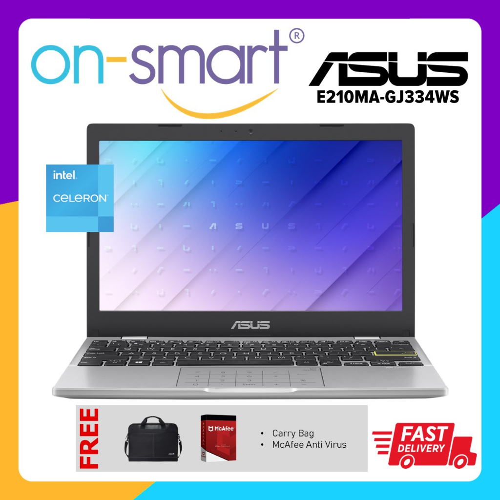 ASUS Vivobook Go E210MA-GJ334WS | Intel Celeron N4020 | 4GB RAM 12GB eMMC | 11.6