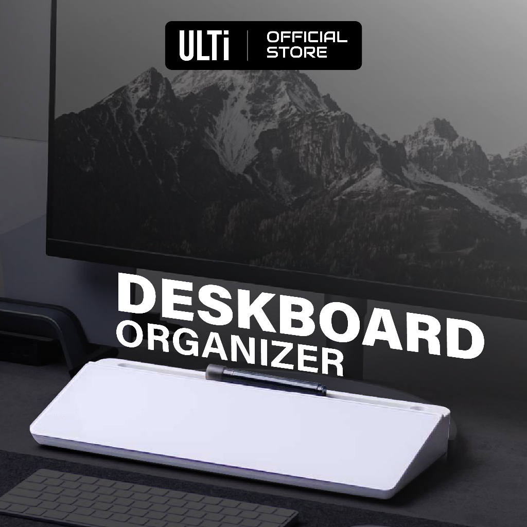 ULTi Deskboard Organizer Desktop Whiteboard with Pen, Phone & Tablet