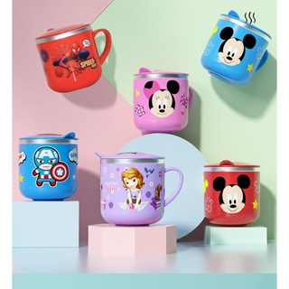 Disney Anime Mickey Mouse Minnie Mouse Measuring Cup With Scale High  Temperature Resistant Household Milk Cup