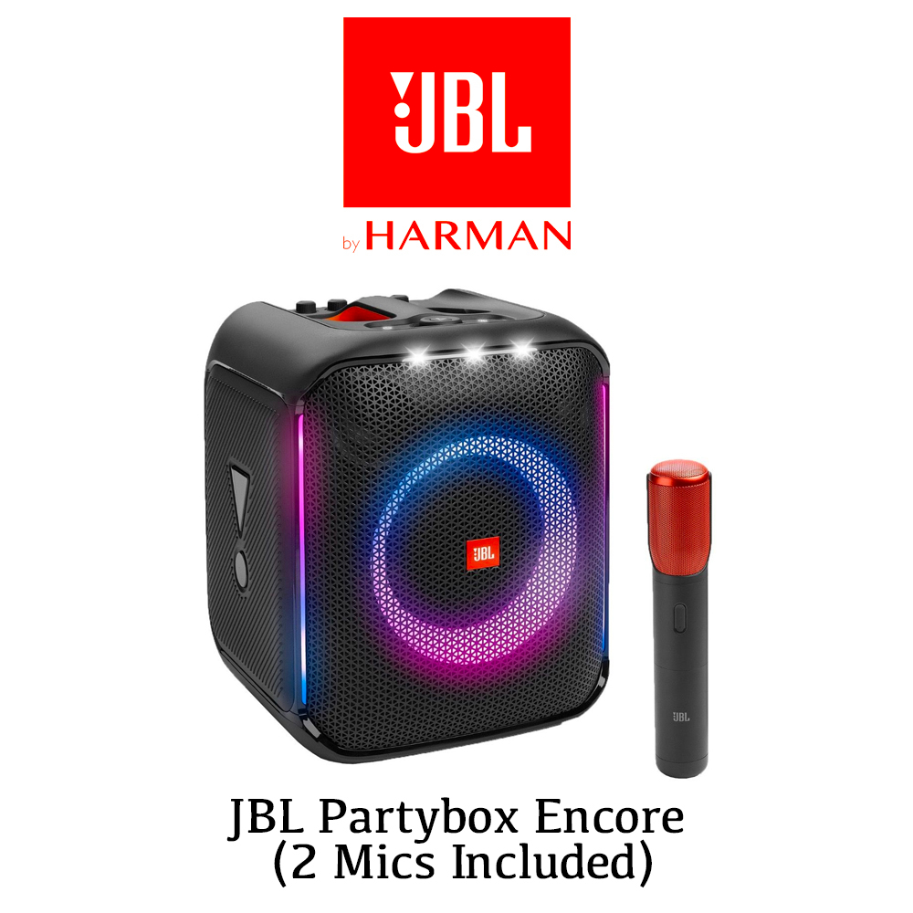 JBL Partybox Encore Essential Portable Karaoke Machine System w